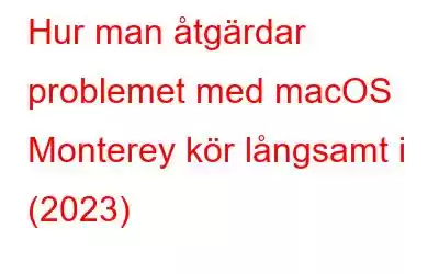 Hur man åtgärdar problemet med macOS Monterey kör långsamt i (2023)