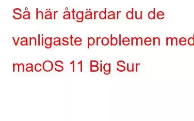 Så här åtgärdar du de vanligaste problemen med macOS 11 Big Sur