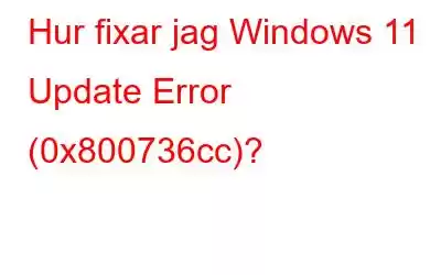 Hur fixar jag Windows 11 Update Error (0x800736cc)?