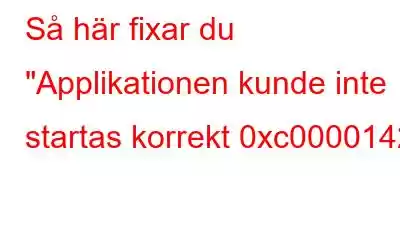 Så här fixar du 