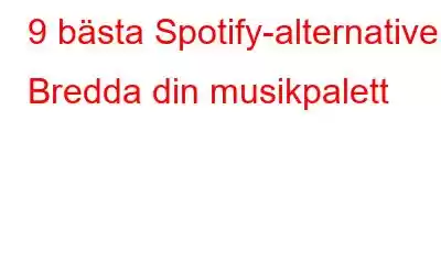 9 bästa Spotify-alternativen| Bredda din musikpalett