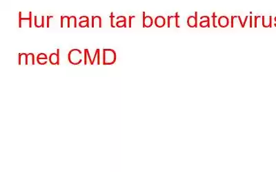 Hur man tar bort datorvirus med CMD