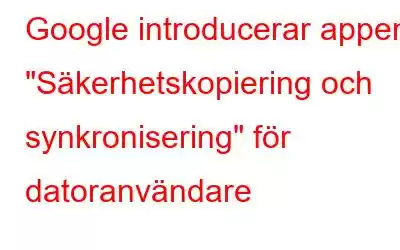 Google introducerar appen 