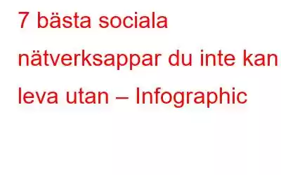 7 bästa sociala nätverksappar du inte kan leva utan – Infographic