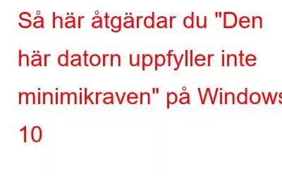 Så här åtgärdar du 