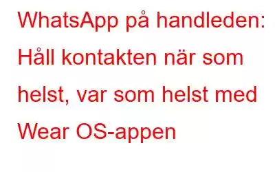 WhatsApp på handleden: Håll kontakten när som helst, var som helst med Wear OS-appen