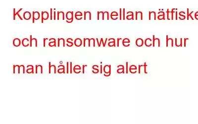 Kopplingen mellan nätfiske och ransomware och hur man håller sig alert