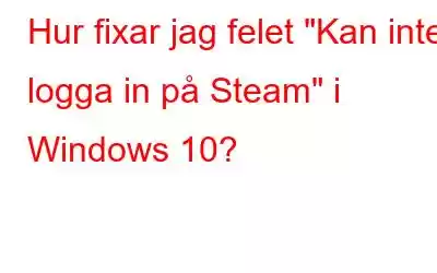 Hur fixar jag felet 