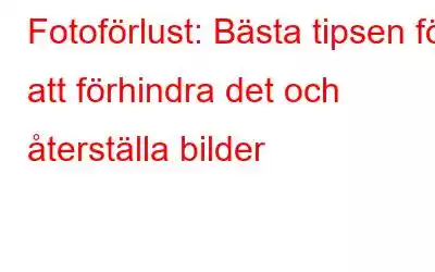 Fotoförlust: Bästa tipsen för att förhindra det och återställa bilder