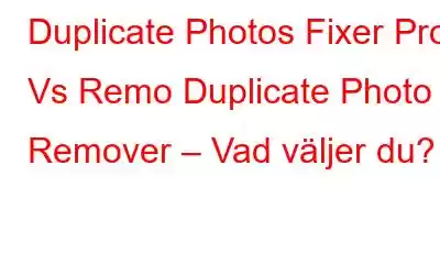 Duplicate Photos Fixer Pro Vs Remo Duplicate Photo Remover – Vad väljer du?