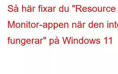 Så här fixar du 