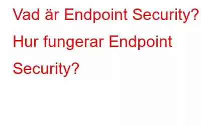 Vad är Endpoint Security? Hur fungerar Endpoint Security?