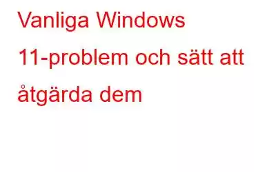 Vanliga Windows 11-problem och sätt att åtgärda dem