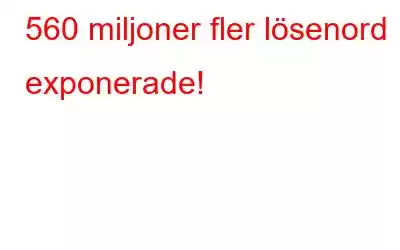 560 miljoner fler lösenord exponerade!