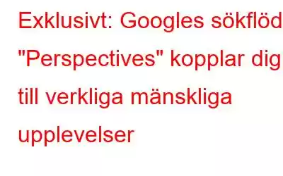 Exklusivt: Googles sökflöde 