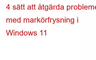 4 sätt att åtgärda problemet med markörfrysning i Windows 11