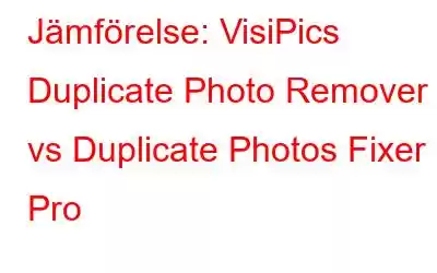 Jämförelse: VisiPics Duplicate Photo Remover vs Duplicate Photos Fixer Pro