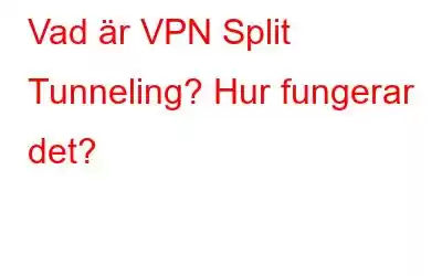 Vad är VPN Split Tunneling? Hur fungerar det?