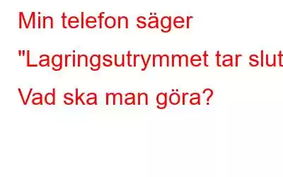 Min telefon säger 