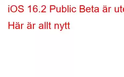 iOS 16.2 Public Beta är ute: Här är allt nytt