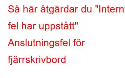 Så här åtgärdar du 