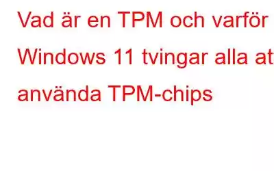 Vad är en TPM och varför Windows 11 tvingar alla att använda TPM-chips