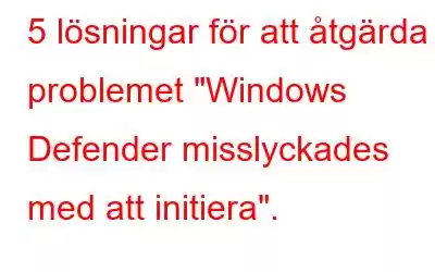 5 lösningar för att åtgärda problemet 