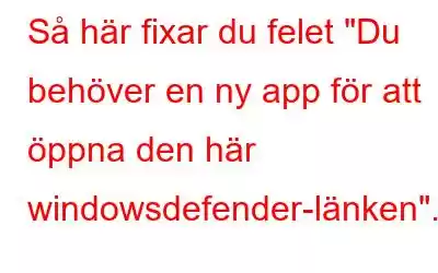 Så här fixar du felet 