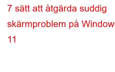 7 sätt att åtgärda suddig skärmproblem på Windows 11