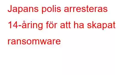 Japans polis arresteras 14-åring för att ha skapat ransomware