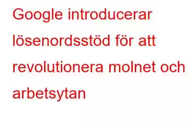 Google introducerar lösenordsstöd för att revolutionera molnet och arbetsytan