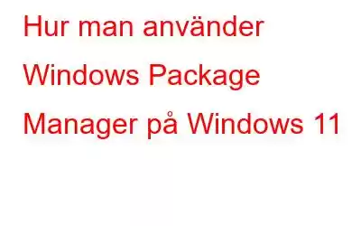 Hur man använder Windows Package Manager på Windows 11