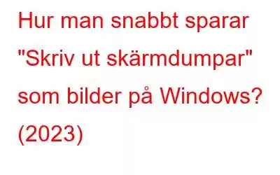 Hur man snabbt sparar 