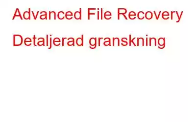 Advanced File Recovery Detaljerad granskning