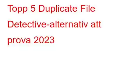 Topp 5 Duplicate File Detective-alternativ att prova 2023