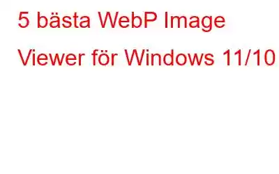 5 bästa WebP Image Viewer för Windows 11/10