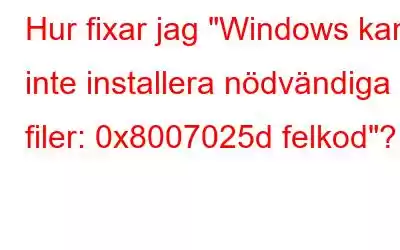 Hur fixar jag 