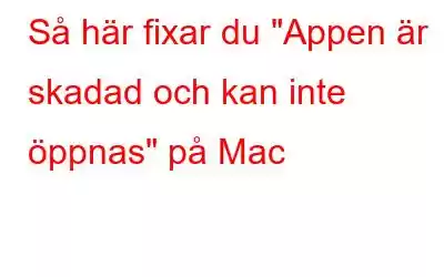 Så här fixar du 