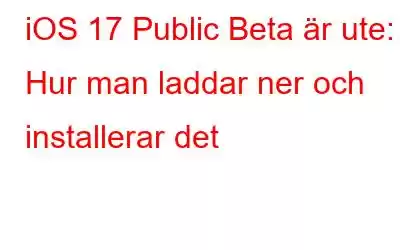 iOS 17 Public Beta är ute: Hur man laddar ner och installerar det