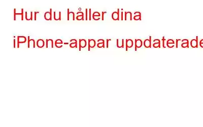 Hur du håller dina iPhone-appar uppdaterade